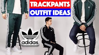 HOW TO STYLE Adidas Track Suit for Men  Outfit Ideas [upl. by Nylorac]