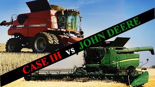 Combine comparison John Deere S780 vs 9230 Case IH Head to Head harvesters in 2020 [upl. by Nyrhtac627]