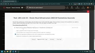 Solution of Oracle Cloud Infrastructure 2023 AI Foundations Associate 1Z0112223 Free 100 Pass [upl. by Naujik679]