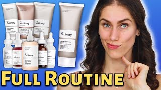 UNDER 100 THE ORDINARY AM  PM SKINCARE ROUTINE [upl. by Naed]