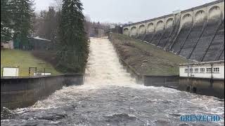 Hochwasser entlang der Weser in Eupen [upl. by Gnahc]