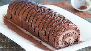 Chocolate Swiss Roll Recipe [upl. by Selwyn]