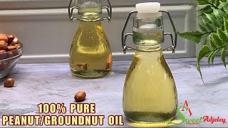 Homemade 100 Pure Cold Press Peanut Oil With Just 1 Ingredient [upl. by Calida]