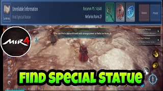 HOW TO FIND SPECIAL STATUE REQUEST MISSION  MIR4 [upl. by Akeihsal802]