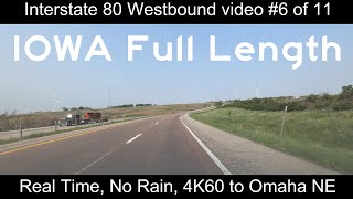 Iowa Interstate 80 Full Length Westbound I80 6 of 11 4K60 [upl. by Ennis]