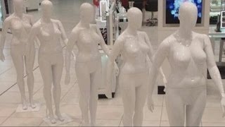 Plus size mannequins Debenhams introduces size 16 mannequins [upl. by Kloster201]