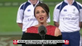 Elin Tomos  Welsh Anthem All Blacks vs Wales Auckland 110616 [upl. by Teerell]