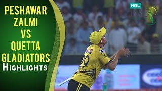 Match 21 Peshawar Zalmi vs Quetta Gladiators  Highlights [upl. by Sandry]