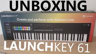 Novation Launchkey 61 MK3 Unboxing [upl. by Aklim]