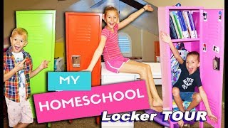 Whats In My Homeschool Locker Back To School Locker TOUR [upl. by Yeleak]