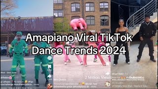 Best of Amapiano viral TikTok dance challenges  2024 🥵🔥😍 tiktok amapiano trending viral [upl. by Noitna]