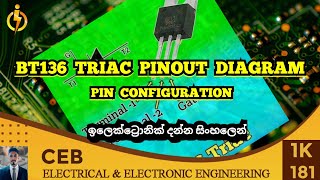 BT136 triac pinout diagram  bt136 [upl. by Alejandra]