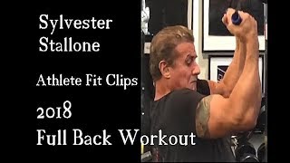 Sylvester Stallone Full Back Workout 2018  AFC [upl. by Arot6]