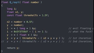 Fast Inverse Square Root — A Quake III Algorithm [upl. by Weintrob804]