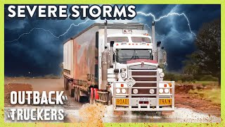 Truck Driving Through Severe Storms amp Deep Water  Outback Truckers  Full Episode Marathon [upl. by Natalya]