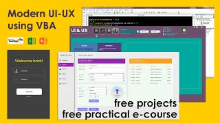 VBA UI UX1 Build Professional UI with UserForm Lots of design tips Project download free [upl. by Ettenna]