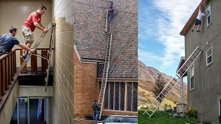 Funniest Ladder Climbing Fails 3 [upl. by Kcirddot974]