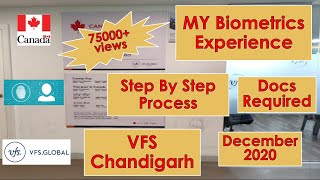 My Biometric Appointment Experience  VFS Chandigarh  Canada  IRCC  December 2020 [upl. by Atikan769]