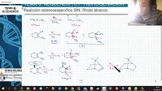 TEMA 6 ALQUENOS  67 HIDROGENACIÓN [upl. by Geffner]