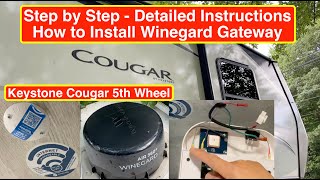 Step by Step How to Install Winegard Gateway 4G LTE with 360 Connect V2 in a Keystone Cougar RV [upl. by Dagnah239]