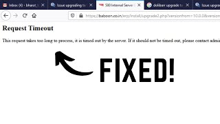 FIXED This request takes too long to process it is timed out by the server WordPress [upl. by Sremlahc]
