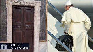 Un appartamento sanitario presso la tomba di Bergoglio Che senso ha se non per una fuga [upl. by Naujet]