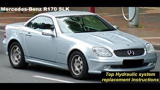 How to replace leaking Mercedes R170 SLK Convertible Hydraulic Cylinders [upl. by Rector]