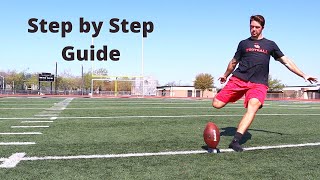 HOW TO KICKOFF A FOOTBALL  Step by step guide [upl. by Lukasz]