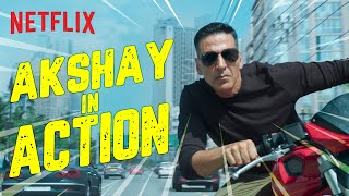 Akshay Kumar’s Action Packed Chase Scene  Sooryavanshi  Netflix India [upl. by Ydnac223]