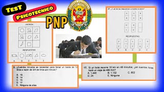 Examen TEST PSICOMETRICO y PSICOTECNICO Policia Nacional EO ETS [upl. by Squires]