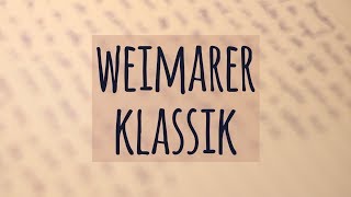 Weimarer Klassik einfach erklärt  Geschichte  Merkmale  Ästhetische Erziehung [upl. by Wilburn]