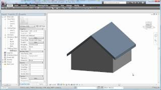 REVIT Roof Basics 01 Gable Spanish  CADclips [upl. by Atnoed]