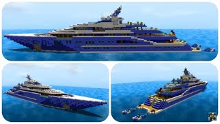 Minecraft How to Build a Yacht in Minecraft  Minecraft Yacht Tutorial [upl. by Allemahs205]