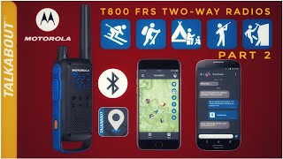 Motorola Talkabout T800 FRS Two Way Bluetooth Radio part 2 [upl. by Uahsoj]