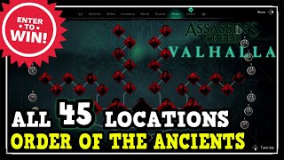 Assassins Creed Valhalla All Order of the Ancient Locations All 45 amp The Father Location amp Zealots [upl. by Beane903]