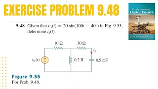 Exercise Problem 948  Sinusoidal amp Phasors Fundamental of Electric Circuit by Charles Alexander [upl. by Thorvald523]