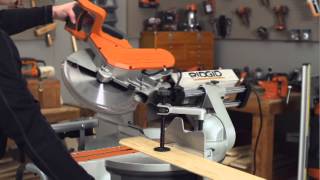 RIDGID HowTo Video For Miter Saws [upl. by Nnyllatsyrc]