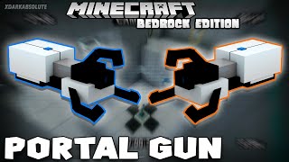 【Minecraft】PORTAL GUN MOD  Mod Showcase Bedrock Edition 116 [upl. by Bronwyn]