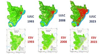 Mapping Ecosystem Service Value ESV using ArcGIS [upl. by Ainahtan500]