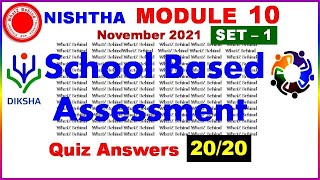 NISHTHA MODULE 10 ANSWERS IN ENGLISH  DIKSHA MODULE 10 ANSWERS FOR ENGLISH MEDIUM [upl. by Eimas786]