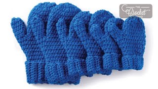 Easy Crochet Toddler Mittens [upl. by Evey]