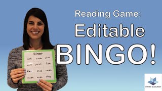 Bingo  Reading Game for Kids  Sense Education [upl. by Akiras]