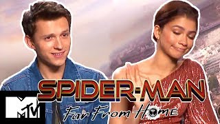 Tom Holland amp Zendaya Talk New Lip Sync Battle  SpiderMan Far From Home  MTV Movies [upl. by Standing]