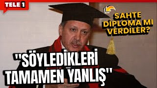 Duyduklarınıza İnanamayacaksınız Erdoğana Sahte Diploma Mı Verdiler  ARŞİV [upl. by Fiore]