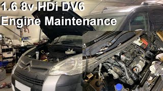 16 8v HDi DV6 in Citroen Berlingo Service [upl. by Buerger]