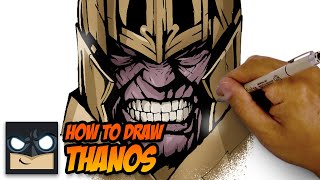 How To Draw Thanos  Sketch Tutorial [upl. by Goddart]