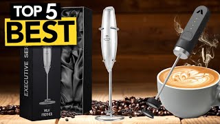 TOP 5 Best Handheld Milk Frother  2024 Buyers Guide [upl. by Airetnuhs]