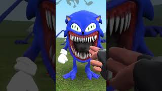 SIZE COMPARISON Super Sonic vs Shin Sonic the Tapes in Garrys Mod [upl. by Azzil]