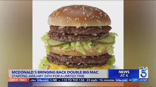 McDonalds bringing back Double Big Mac for a limited time [upl. by Darbie]