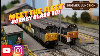 Meet the Fleet  Hornby Class 50  Largest Collection on YouTube modelrailways modeltrains hornby [upl. by Savitt]